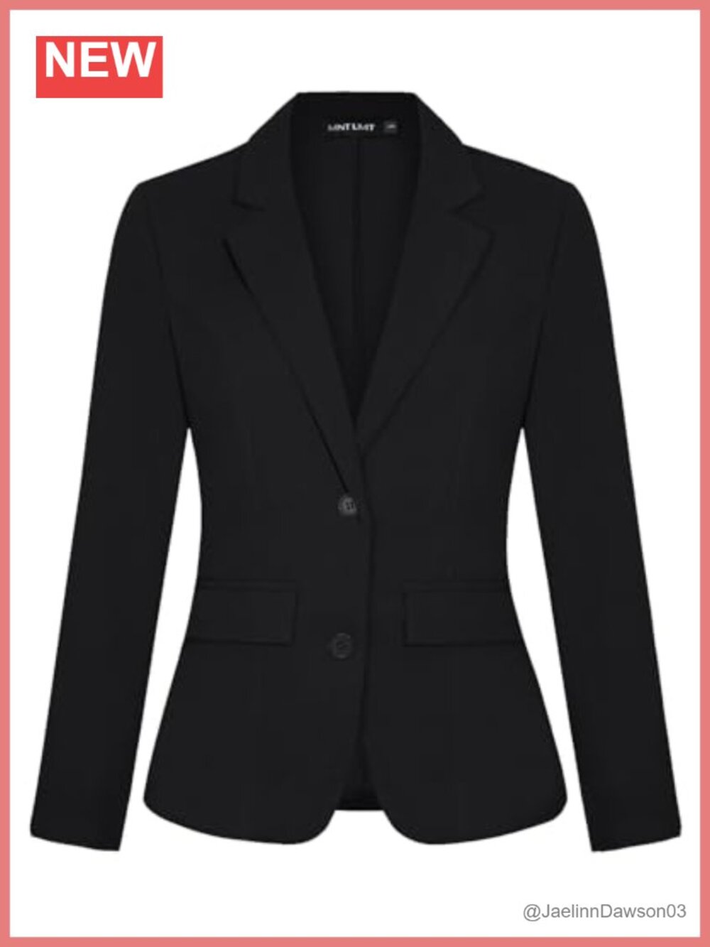 Women's Long Sleeve Notch Collar Blazer Business Casual Work Jacket